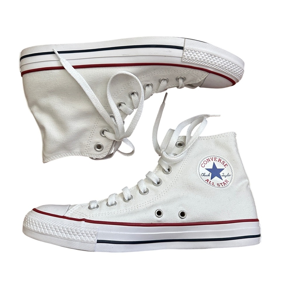 Converse Chuck Taylor All Star High Top White Canvas Sneakers M7650 M 7 / W 9